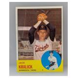 1963 Topps Jack Kralick Twins Tough 5th Series S