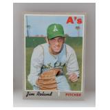 1970 Topps Jim Roland TUFF 7TH SERIES HN Stains