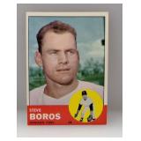 1963 Topps #532 Steve Boros CubsHi # Series C