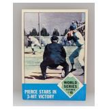 1963 Topps Pierce Stars In 3 Hit Victory WSG 6 C/S
