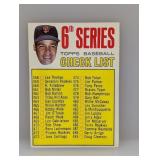 1967 Topps JUAN MARICHAL CHECKLIST Unchecked 454