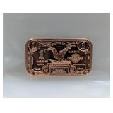 1oz .999 Copper Silv Certificate Bar