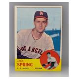 1963 Topps #572 Jack Spring AngelsHi # Series S/E