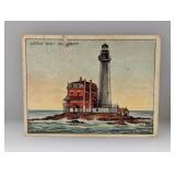 1909 Hassan Cigs Little Gull Island Light Dmg
