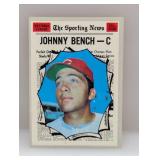 1970 Topps Baseball Johnny Bench Surface/Stains