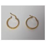 Vermeil/.925 Sterl Hoop Earrings