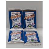 (4) 1991 UD Baseball High & Low Card In Pack