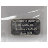 1oz .999 Silv Hauser Miller Art Bar