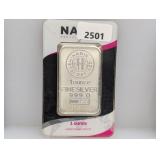 1oz .999 Silv Nadir Metal Art Bar