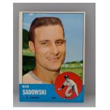 1963 Topps #568 - Bob Sadowski "Angels"Hi # Seri