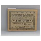 1920 Austria 10 Heller Municipal Voucher