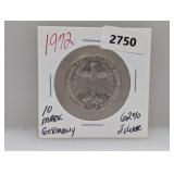 1972 62% Silv Germany 10 Mark