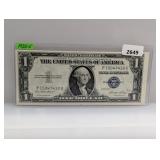 1935-E $1 Dollar Silver Certificate