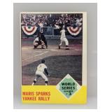 1963 Topps #144 Maris Sparks Yankee Rally WSG 3 C
