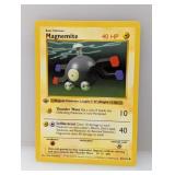 Pokï¿½mon 1999 1st Edition Shadowless Magnemite 53