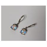 .925 Sterl Rainbow Accent Earrings