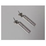 .925 Sterl CZ Dangle Earrings