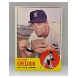 1963 Topps #507 Roland Sheldon Yankees Hi # Series