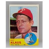1963 Topps Billy Klaus PhilliesHi # Series C/E