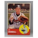 1963 Topps #460 Del Crandall Braves C/E/C