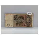 1929 Germany Twenty Reichsmark