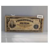 Philippines One Peso Victory Note