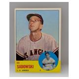 1963 Topps #527 - Ed Sadowski "Angels"Hi # Serie
