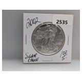 2002 1oz .999 Silv Eagle $1 Dollar