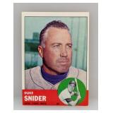 1963 Topps #550 Duke Snider HOF Hi # Series S/E