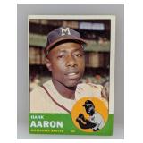 1963 Topps #390 Hank Aaron HOF Braves C