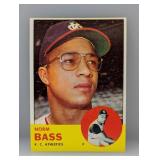 1963 Topps Norm Bass Athletics Tough 5th Series