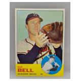 1963 Topps #547 - Gus Bell "Braves" Hi # Series