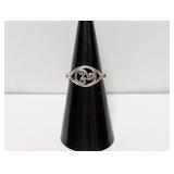 .925 Sterl Celtic Triskelion Swirl Ring Sz 6