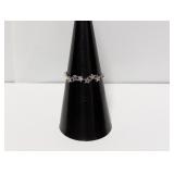 .925 Sterl Gemstone Star Ring Sz 7