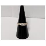 .925 Sterl Diamond Cut Band Sz 8