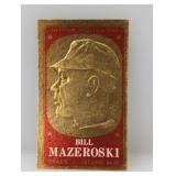 1965 Topps Embossed #23 Bill Mazerowski HOF Stains
