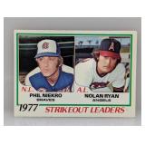 1978 TOPPS Nolan Ryan/Phil Niekro HOF 206 Stain