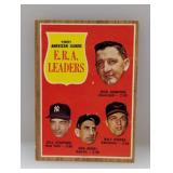 1962 TOPPS 1961 AL ERA LEADERS DONOVAN/PAPPAS 55