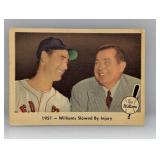 1959 Fleer #42 (Ted Williams) HOF Red Sox Stain