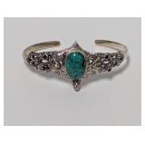 .925 Turtle Turquoise Cuff Bracelet 31.2g