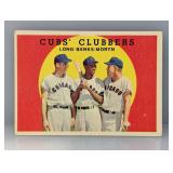 1959 Topps Ernie Banks Cubs Clubbers HOF Crease
