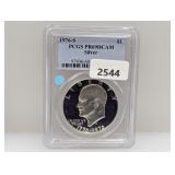 PCGS 1976-S PR69DCAM Silv Ike $1 Dollar
