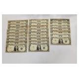 (25) $1 Silver Certificates