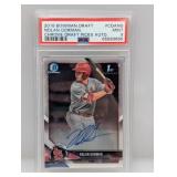 2018 1st Bowman Chrome Nolan Gorman Auto PSA 9