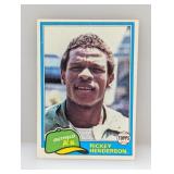 1981 Topps Rickey Henderson 261