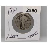 1930 90% Silv Liberty Quarter