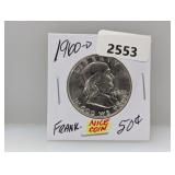 1960-D 90% Silv Franklin Half $1 Dollar