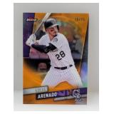 2019 Topps Finest Nolan Arenado Orange Ref /25 75