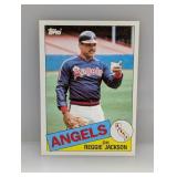 1985 Topps #200 Reggie Jackson Indent/Stain