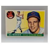1955 Topps Al Rosen 70 Stains